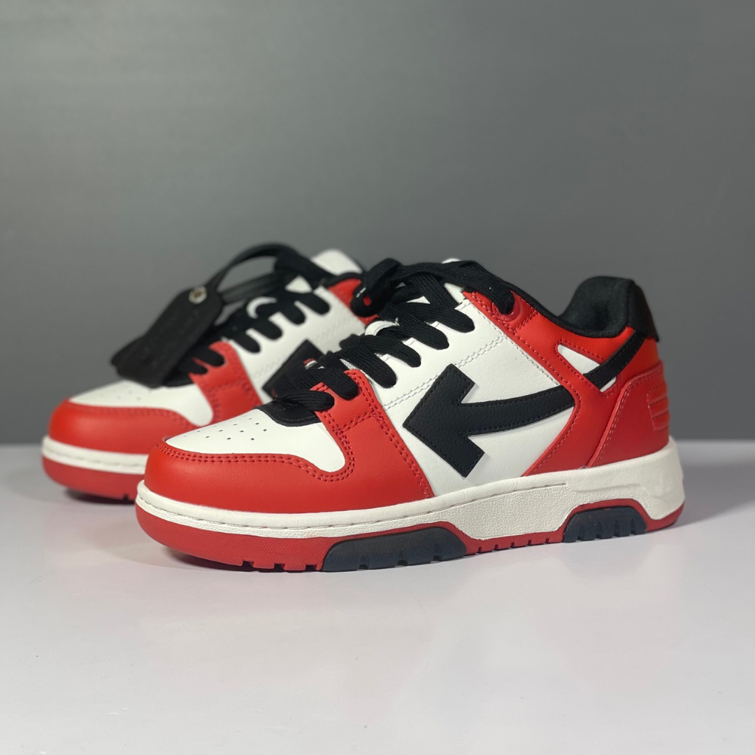 OFF-WHITE Out of Office Low White Red Black