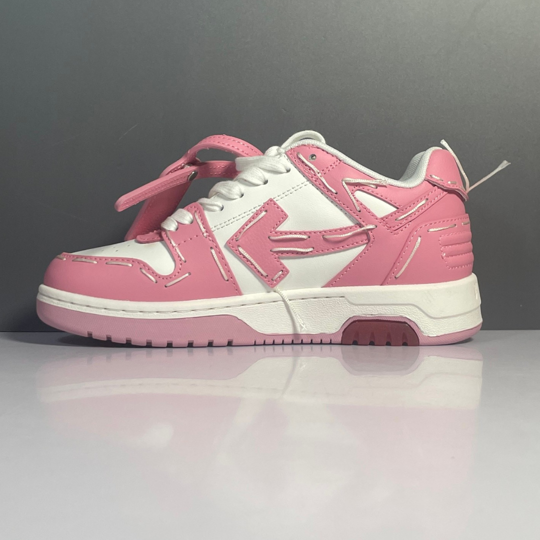 OFF-WHITE Out Of Office Sartorial Stitching White Pink
