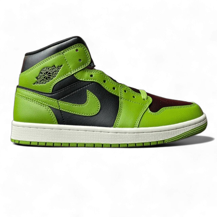 Air Jordan 1 Mid Green Black