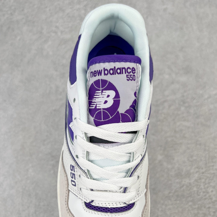 New Balance 550 White Purple
