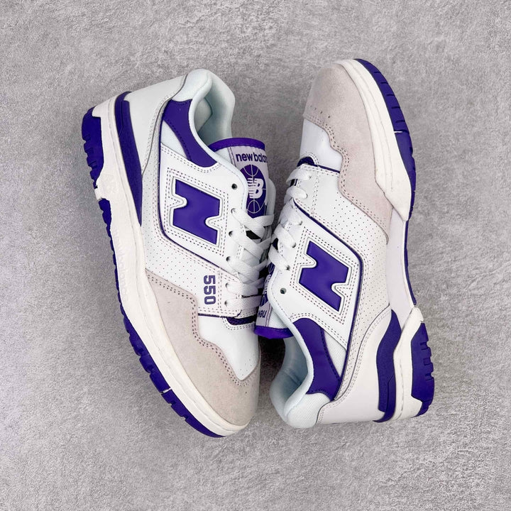 New Balance 550 White Purple