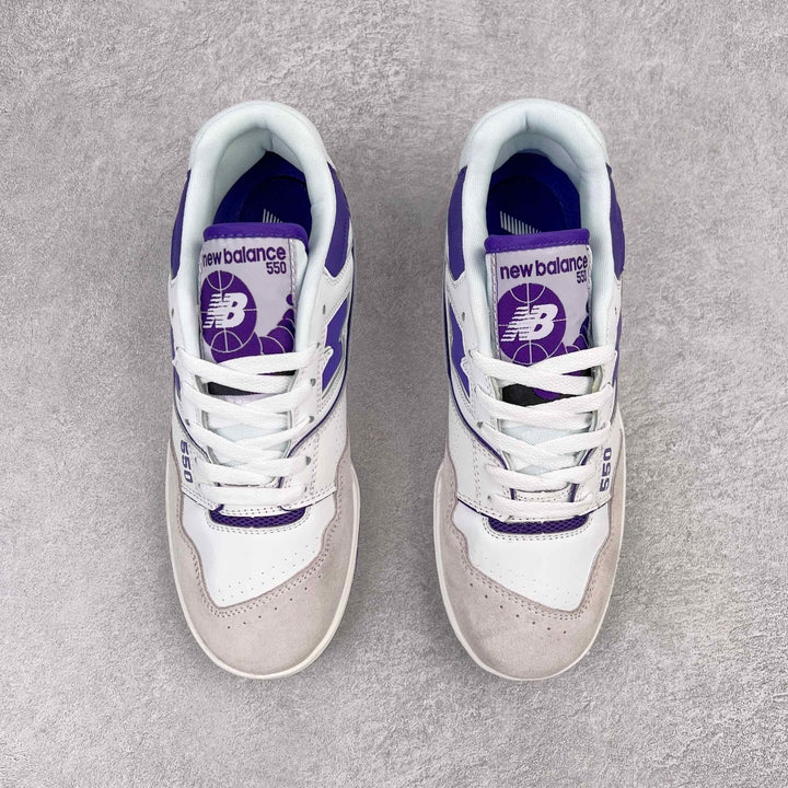 New Balance 550 White Purple