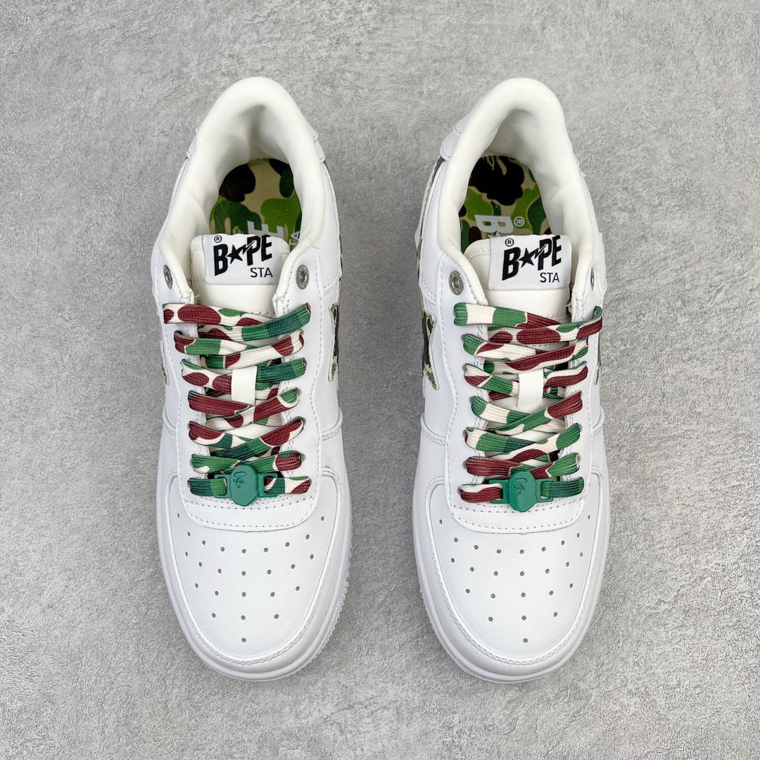A Bathing Ape Bape Sta Low ABC Camo White Green