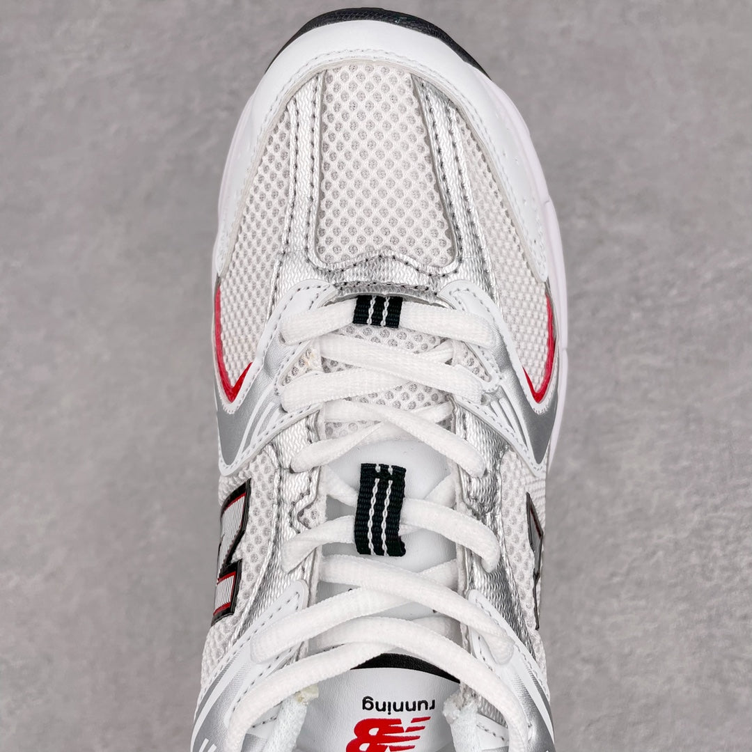 New Balance 530 White Silver Red
