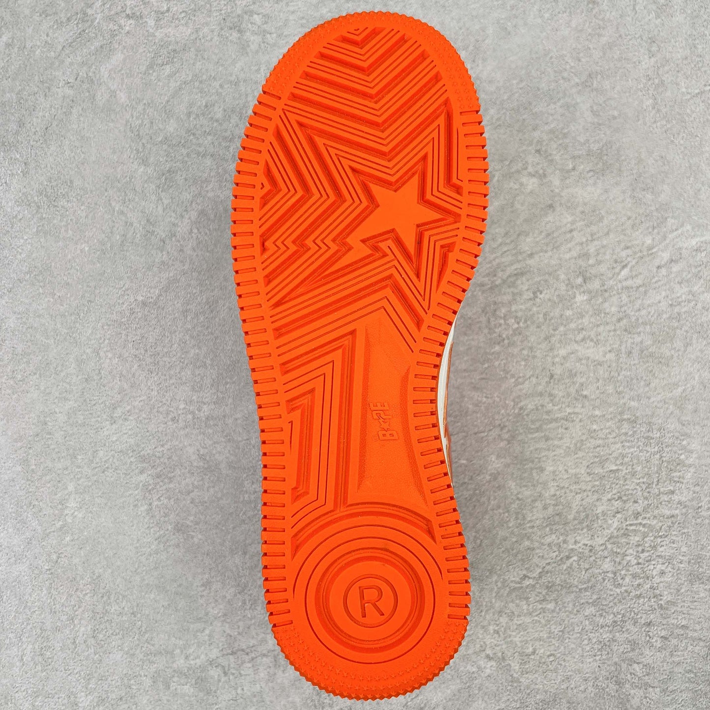 Bape Sta Patent Leather Orange White
