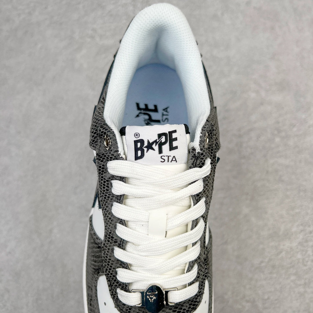 A Bathing Ape Bape Sta Snake Skin Black