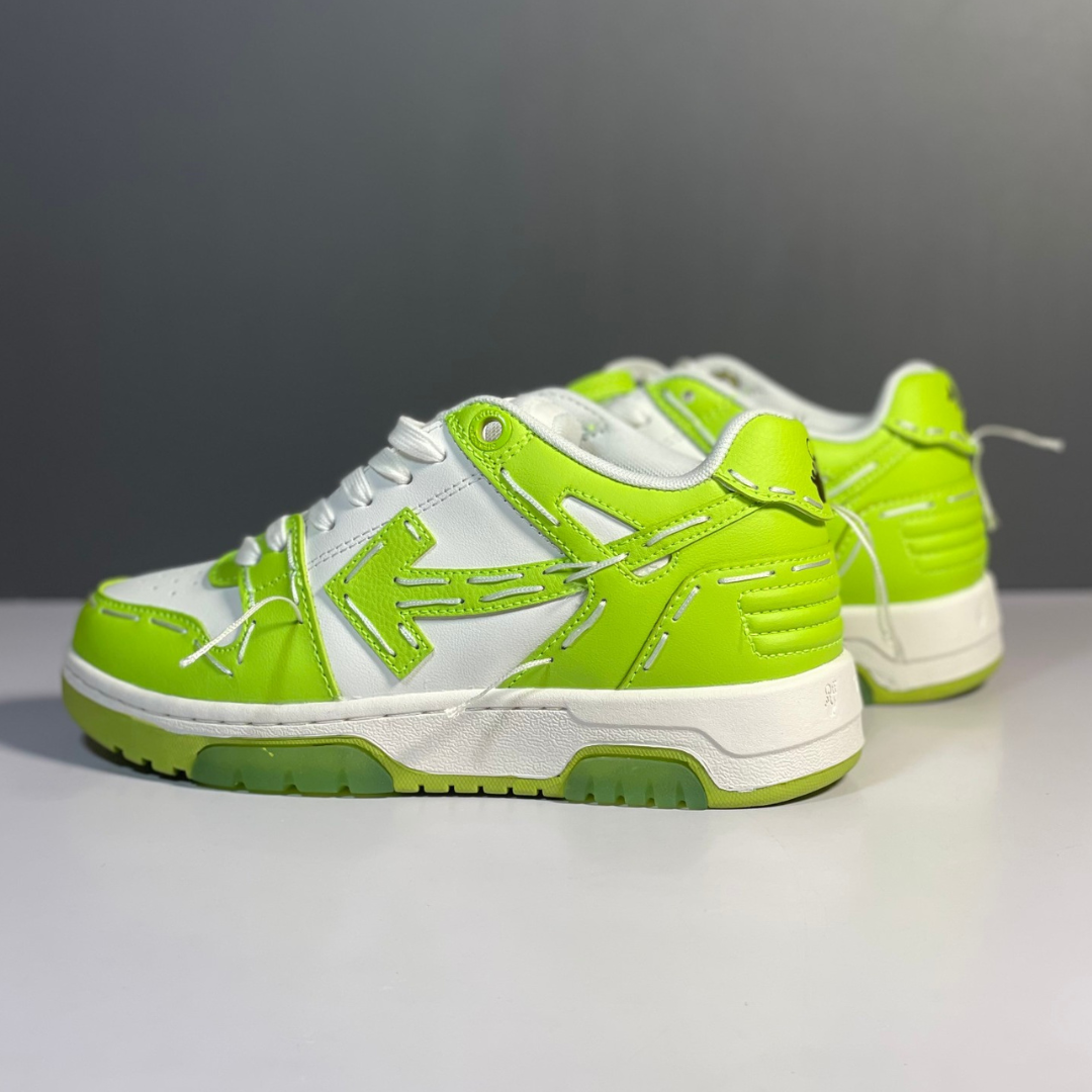 OFF-WHITE Out Of Office Sartorial Stitching White Light Green