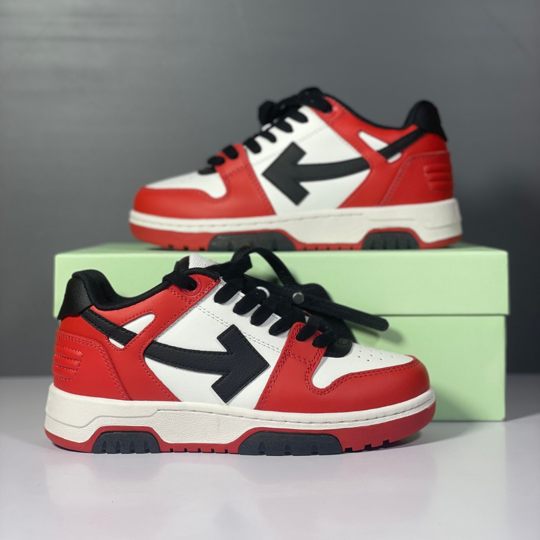 OFF-WHITE Out of Office Low White Red Black