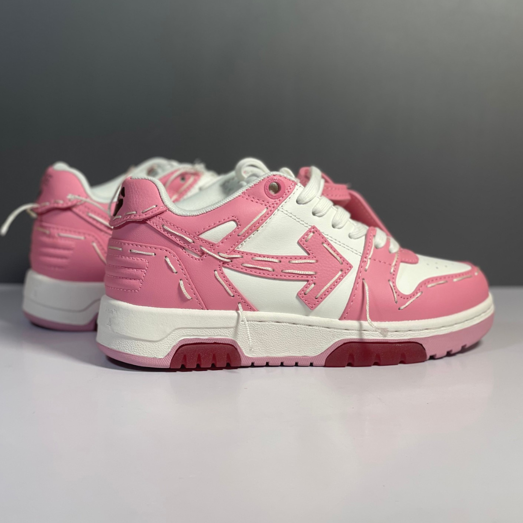 OFF-WHITE Out Of Office Sartorial Stitching White Pink