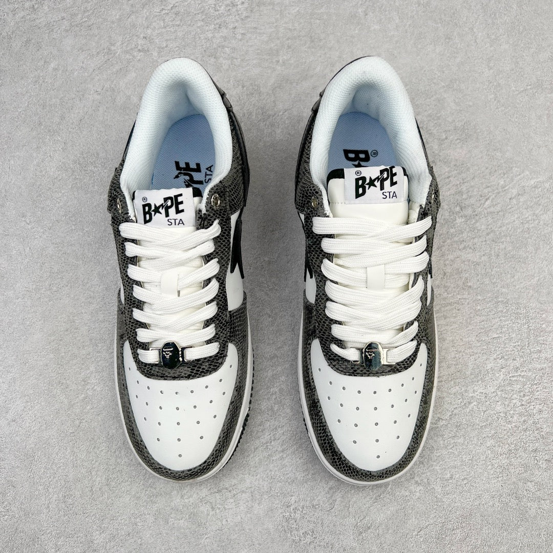 A Bathing Ape Bape Sta Snake Skin Black