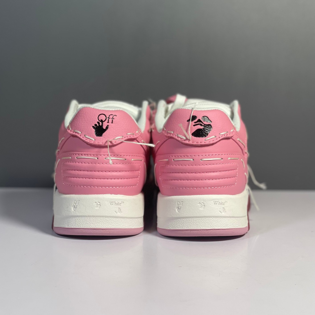 OFF-WHITE Out Of Office Sartorial Stitching White Pink
