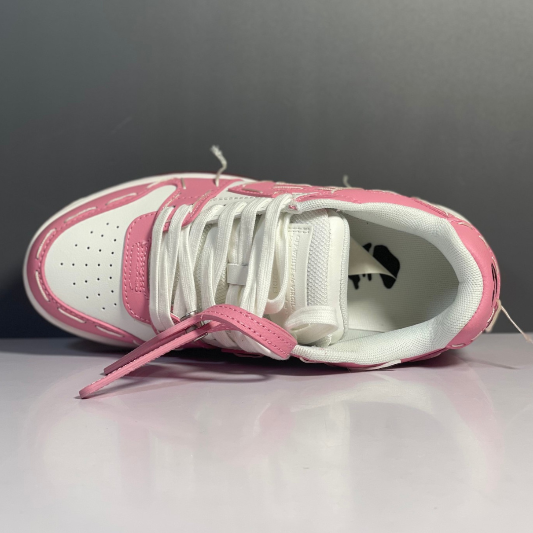 OFF-WHITE Out Of Office Sartorial Stitching White Pink