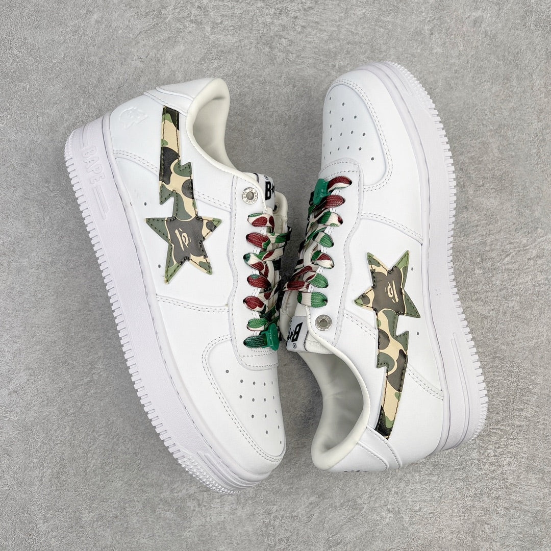 A Bathing Ape Bape Sta Low ABC Camo White Green