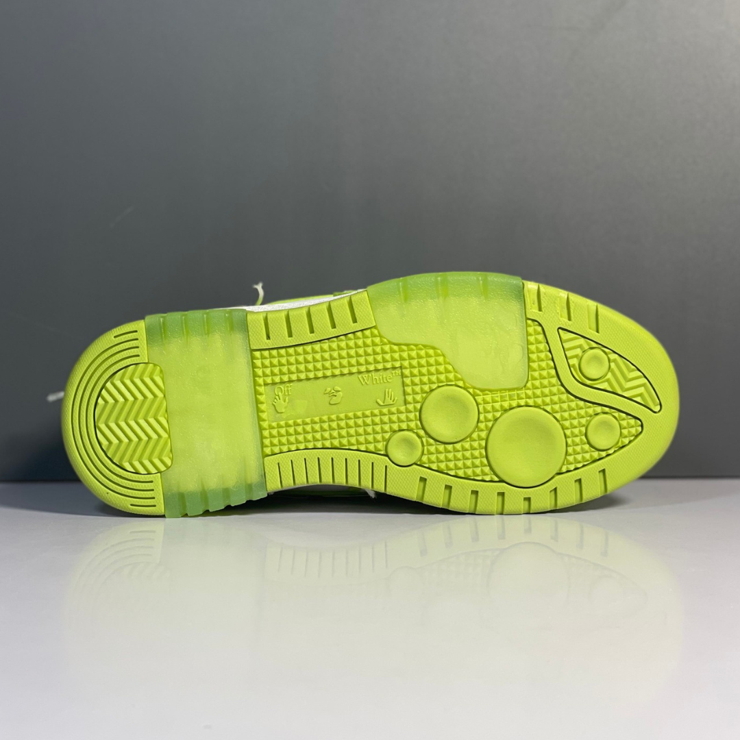 OFF-WHITE Out Of Office Sartorial Stitching White Light Green