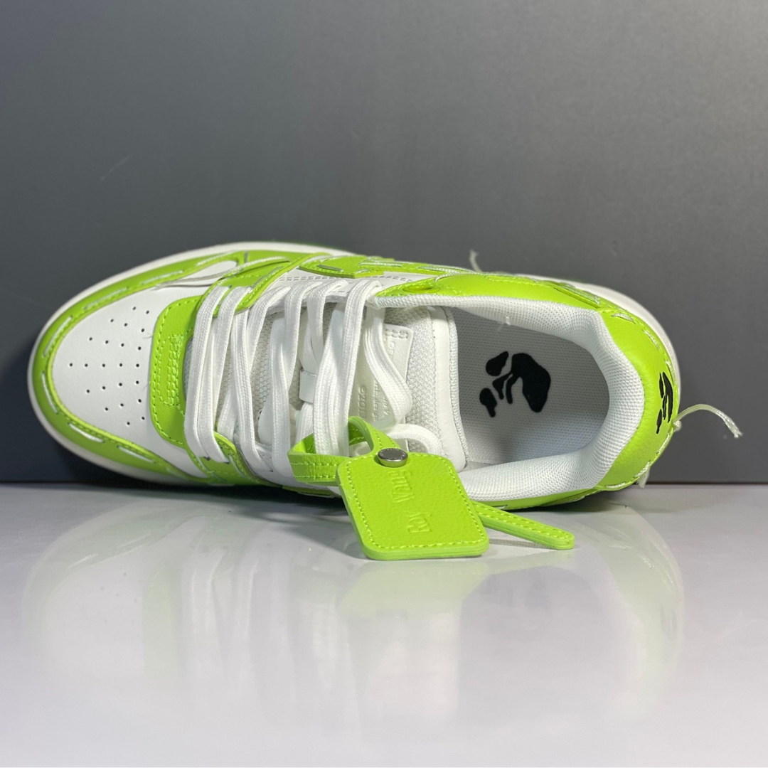 OFF-WHITE Out Of Office Sartorial Stitching White Light Green