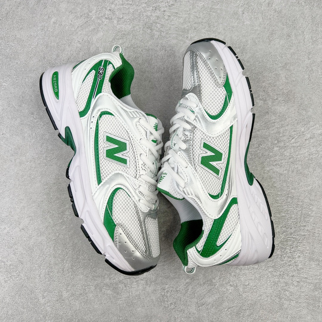 New Balance 530 White Nightwatch Green
