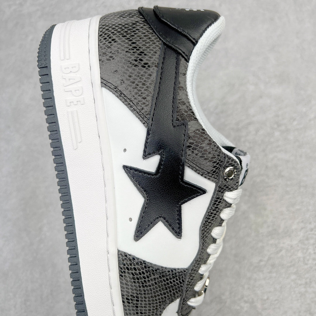 A Bathing Ape Bape Sta Snake Skin Black