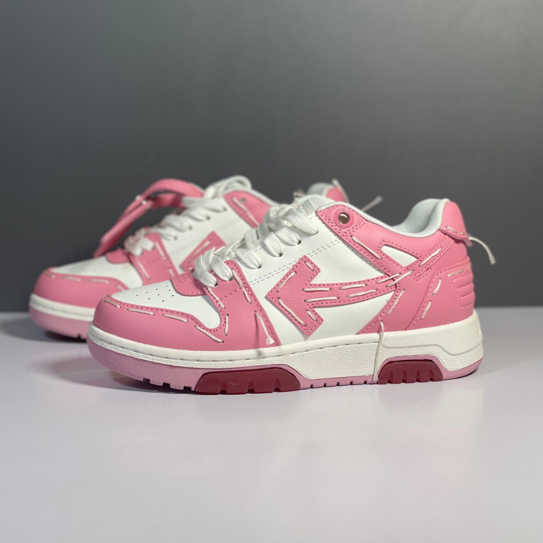 OFF-WHITE Out Of Office Sartorial Stitching White Pink