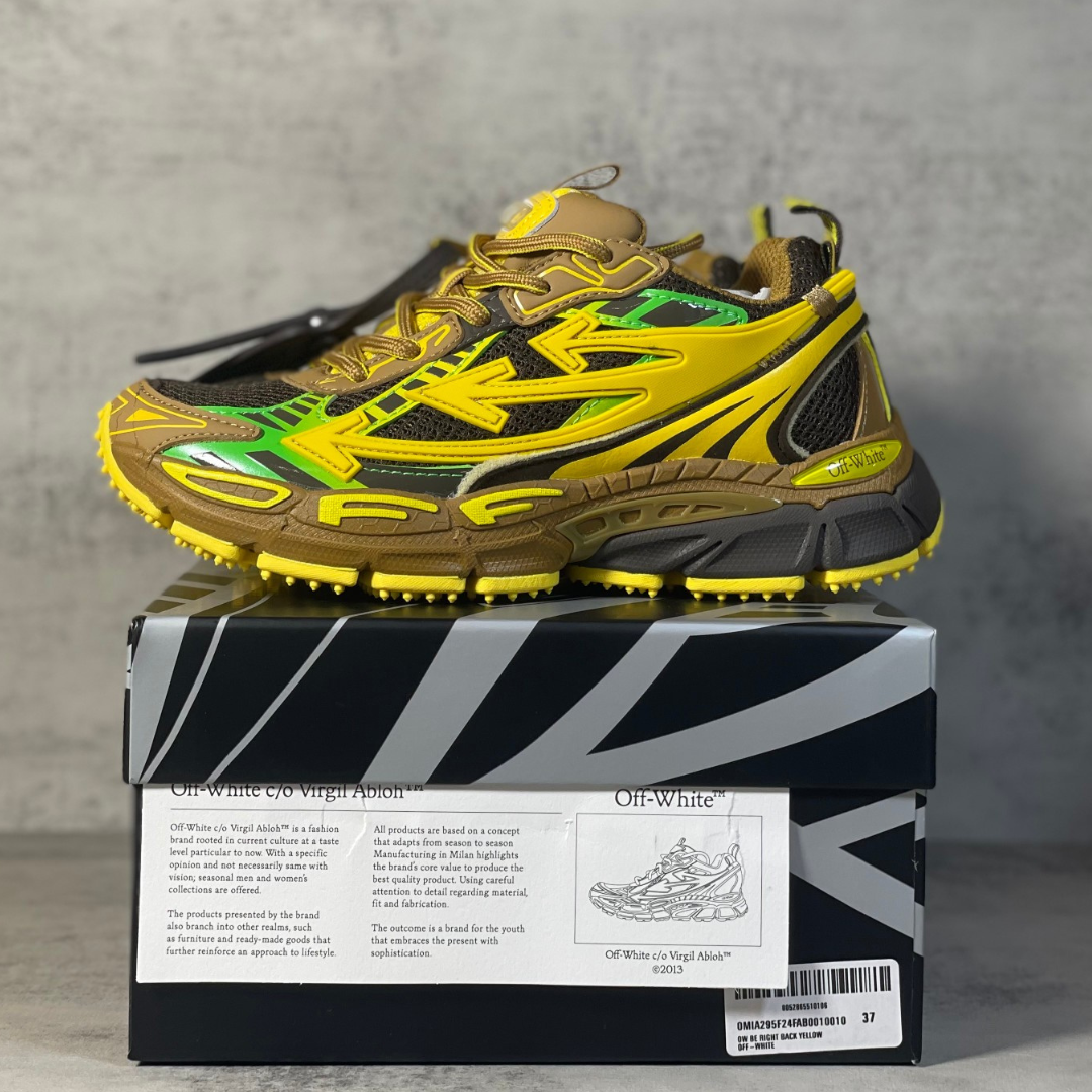 OFF-WHITE Be Right Back ‘Yellow Brown’