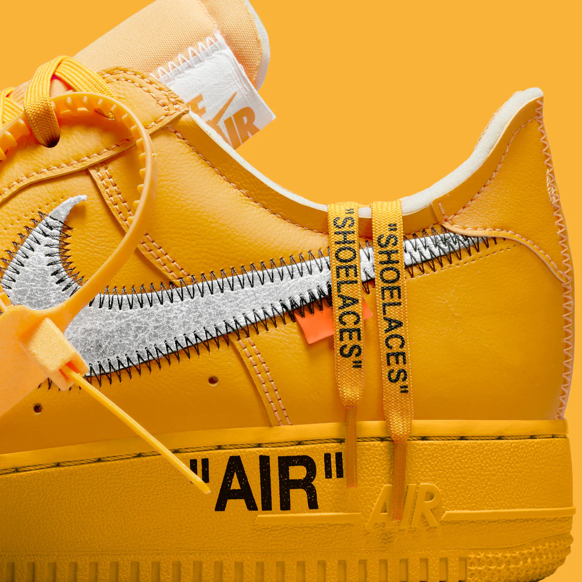 Air Force 1 Low OFF-WHITE University Gold Metallic Silver