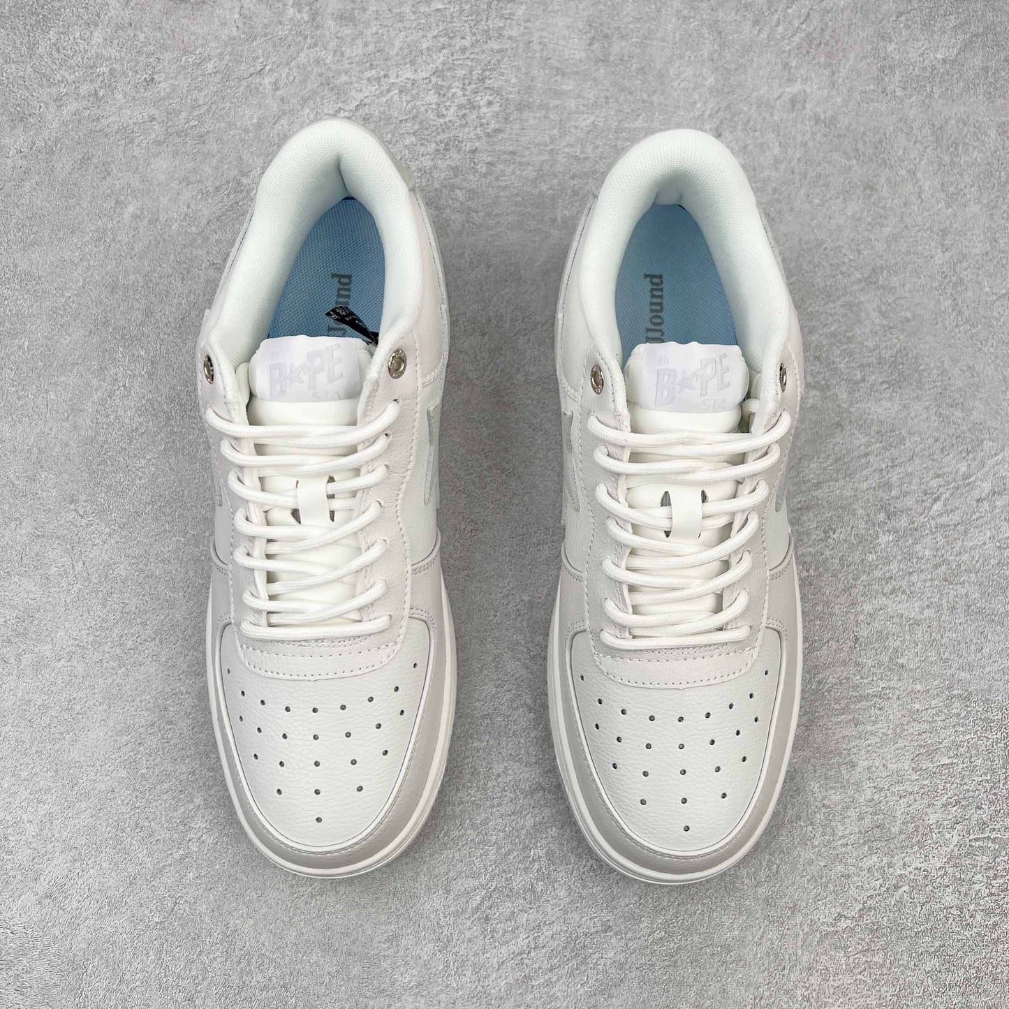 JJJJound x Bape Sta Low White Grey