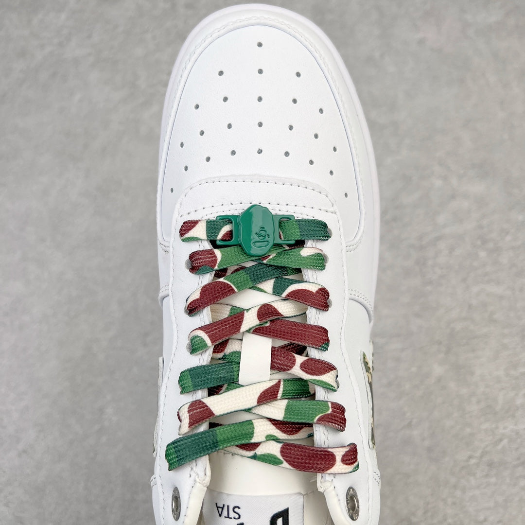 A Bathing Ape Bape Sta Low ABC Camo White Green
