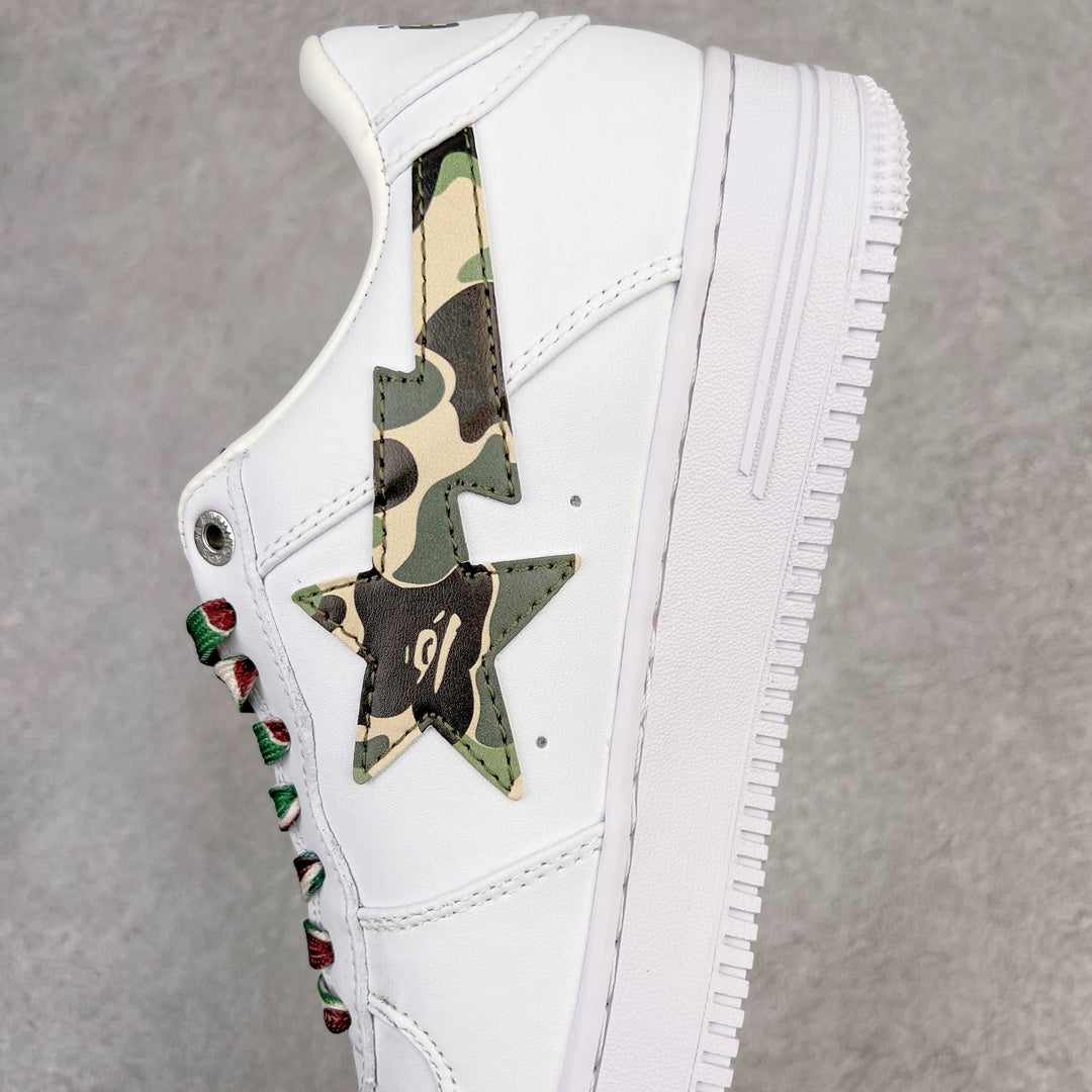 A Bathing Ape Bape Sta Low ABC Camo White Green