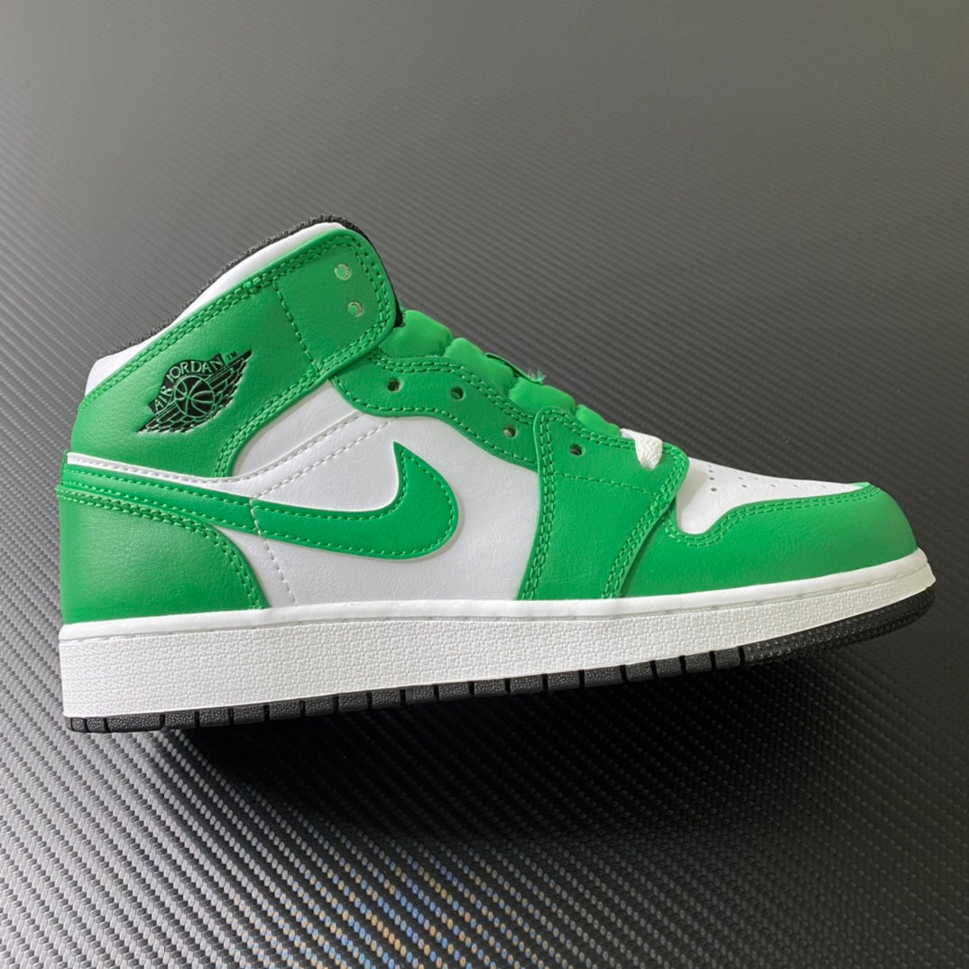 Air Jordan 1 Mid Lucky Green
