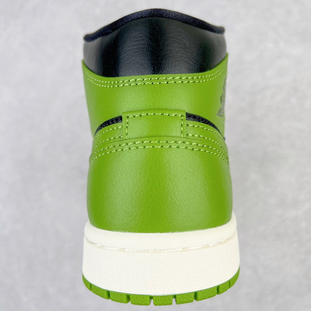 Air Jordan 1 Mid Green Black