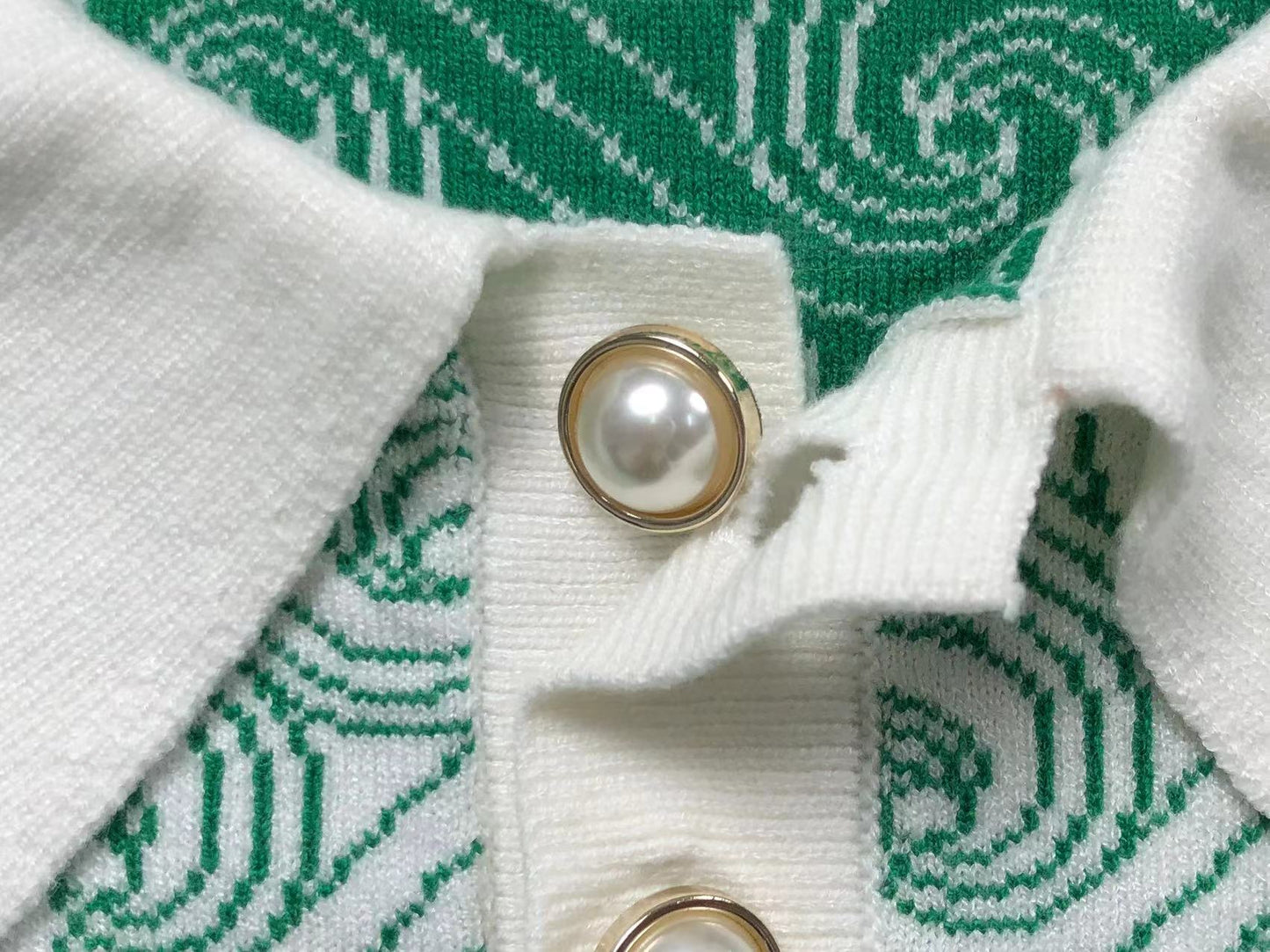 Polo de jacquard monogramado CASA BLANCA