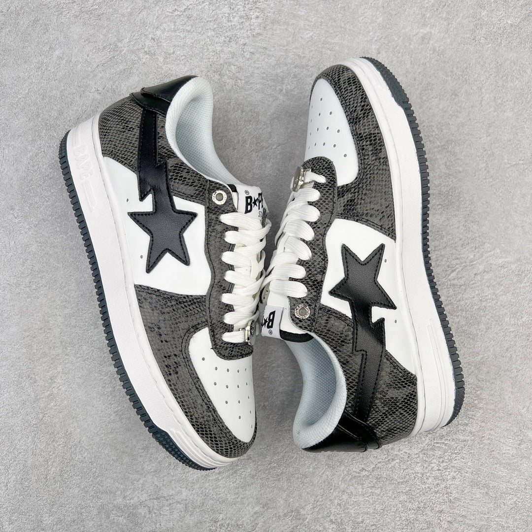 A Bathing Ape Bape Sta Snake Skin Black