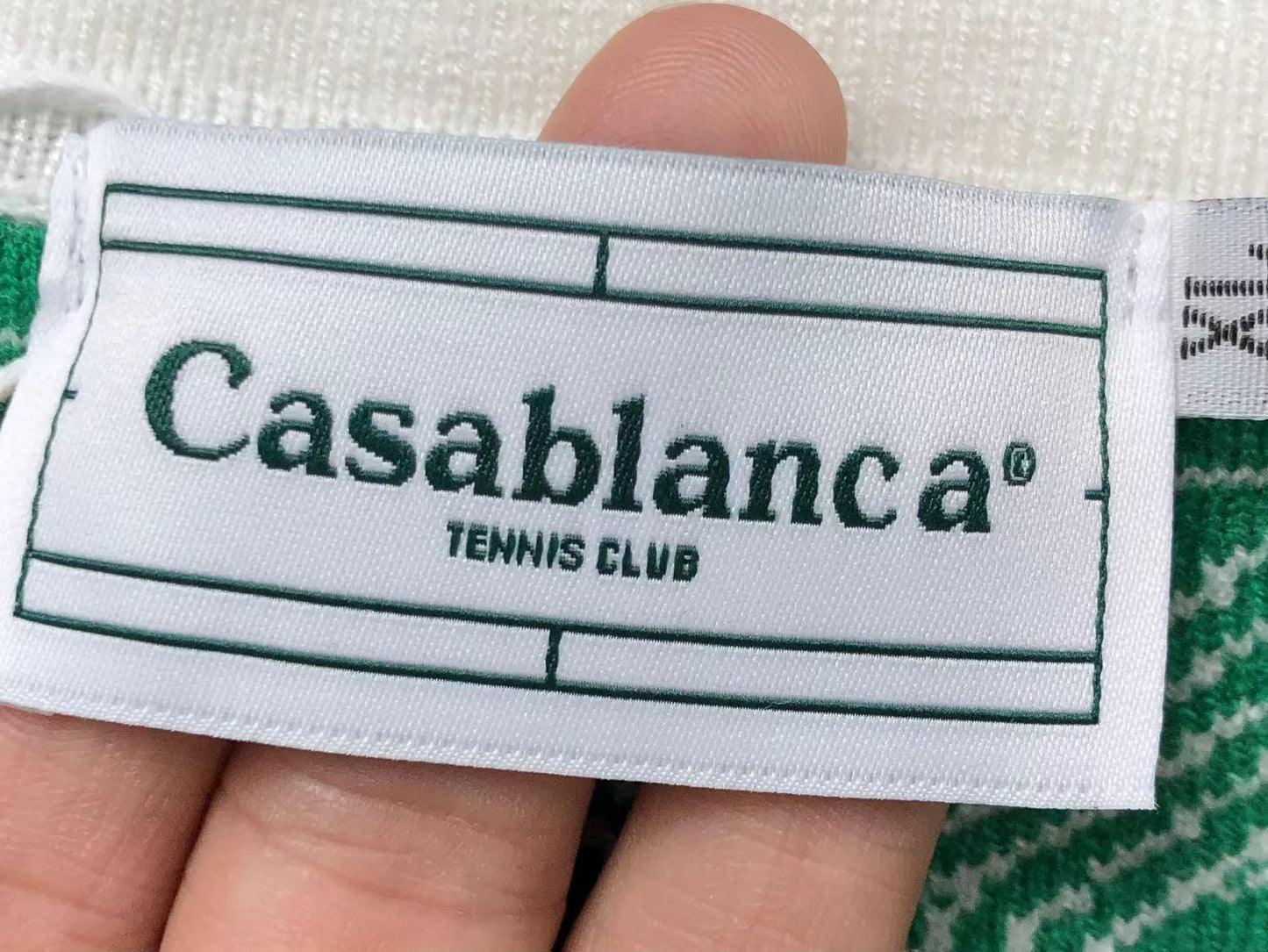 Polo de jacquard monogramado CASA BLANCA