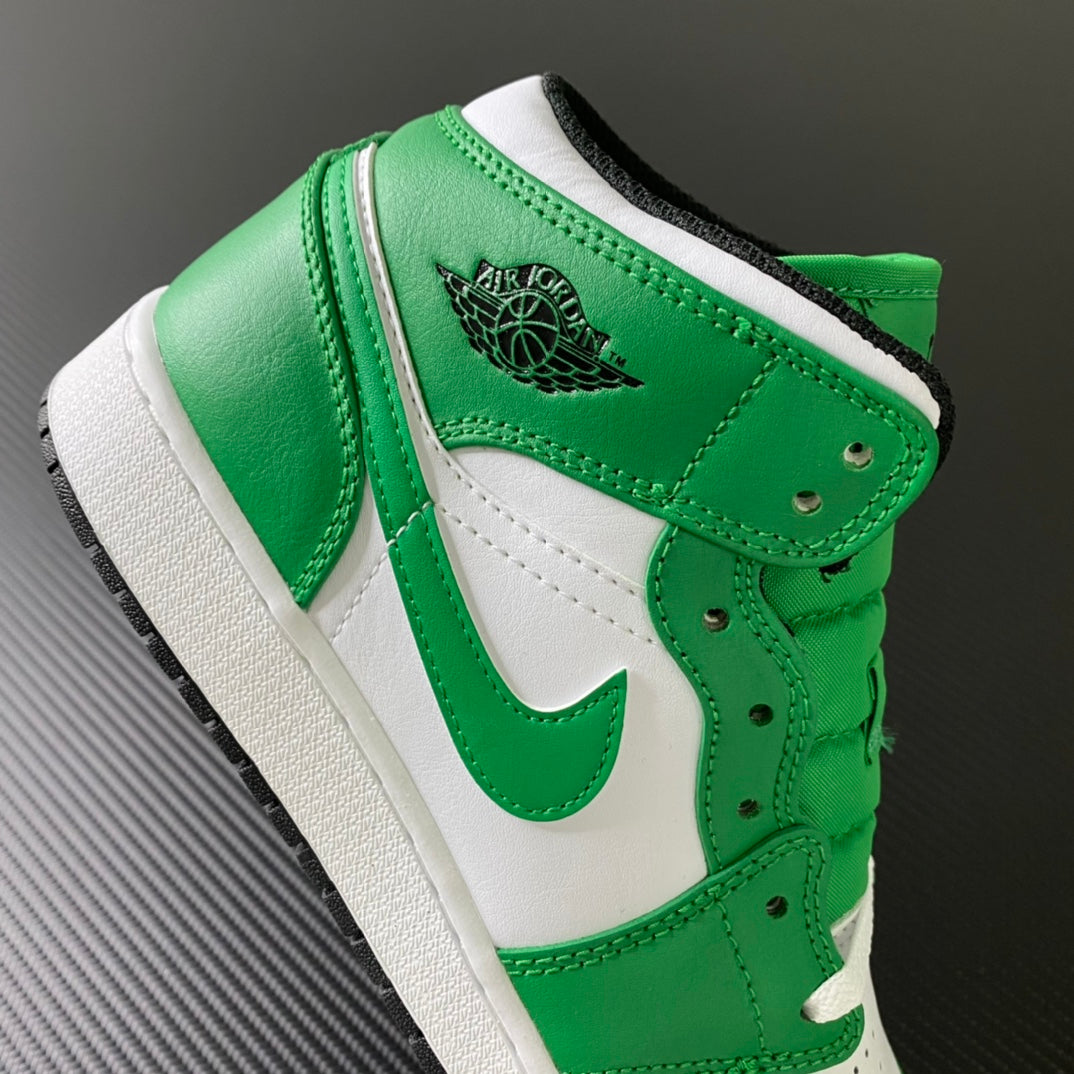 Air Jordan 1 Mid Lucky Green