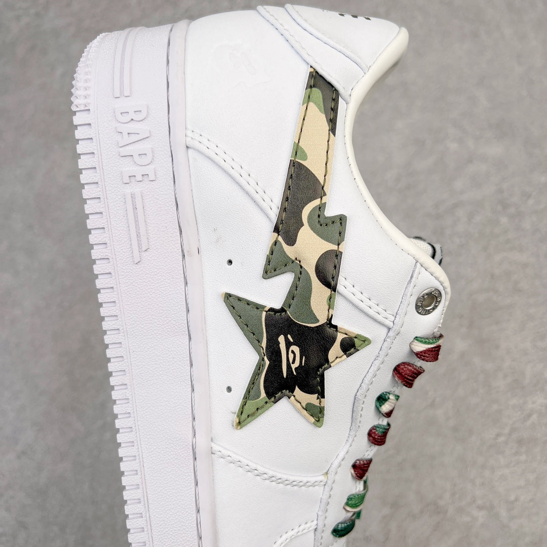 A Bathing Ape Bape Sta Low ABC Camo White Green