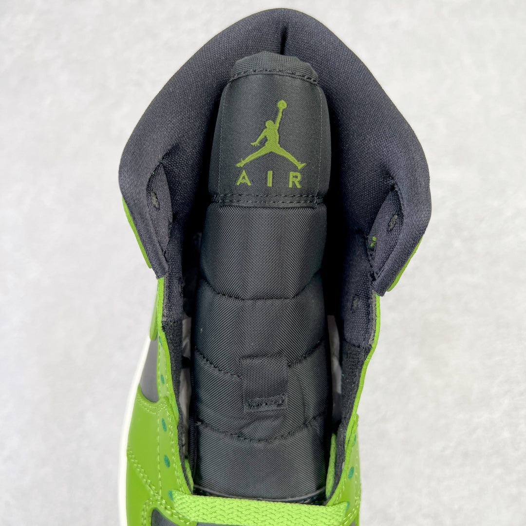 Air Jordan 1 Mid Green Black