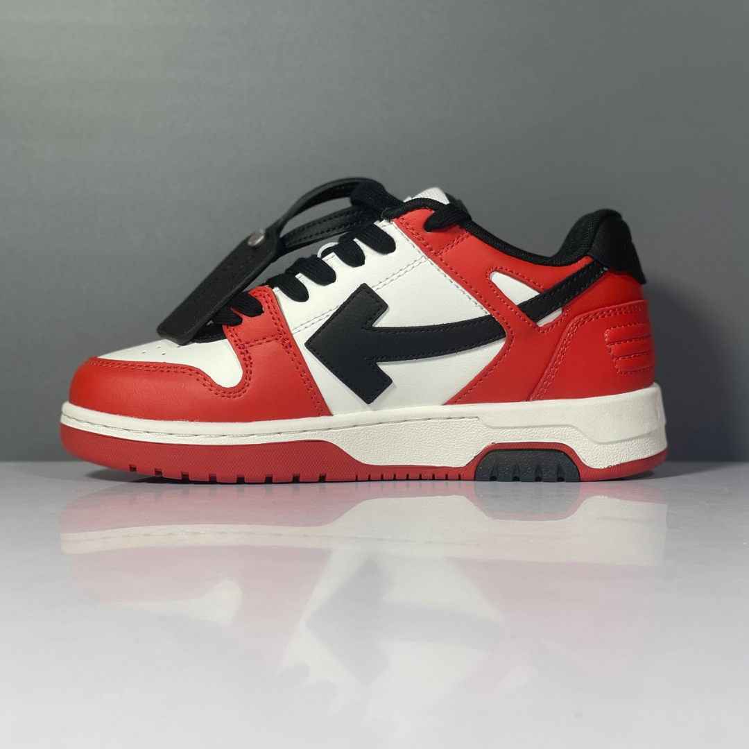 OFF-WHITE Out of Office Low White Red Black