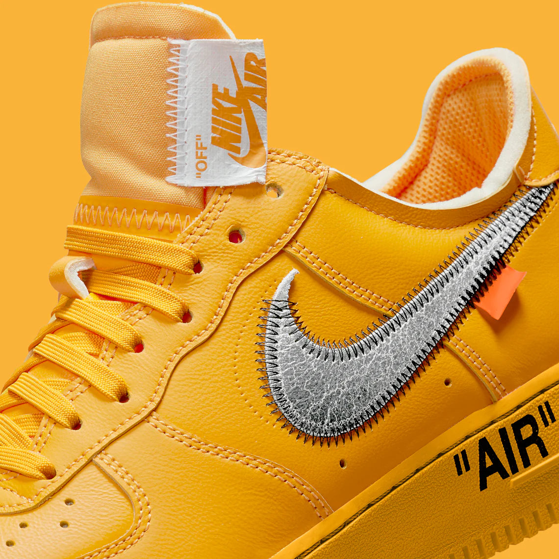 Air Force 1 Low OFF-WHITE University Gold Metallic Silver