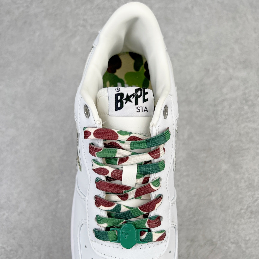 A Bathing Ape Bape Sta Low ABC Camo White Green