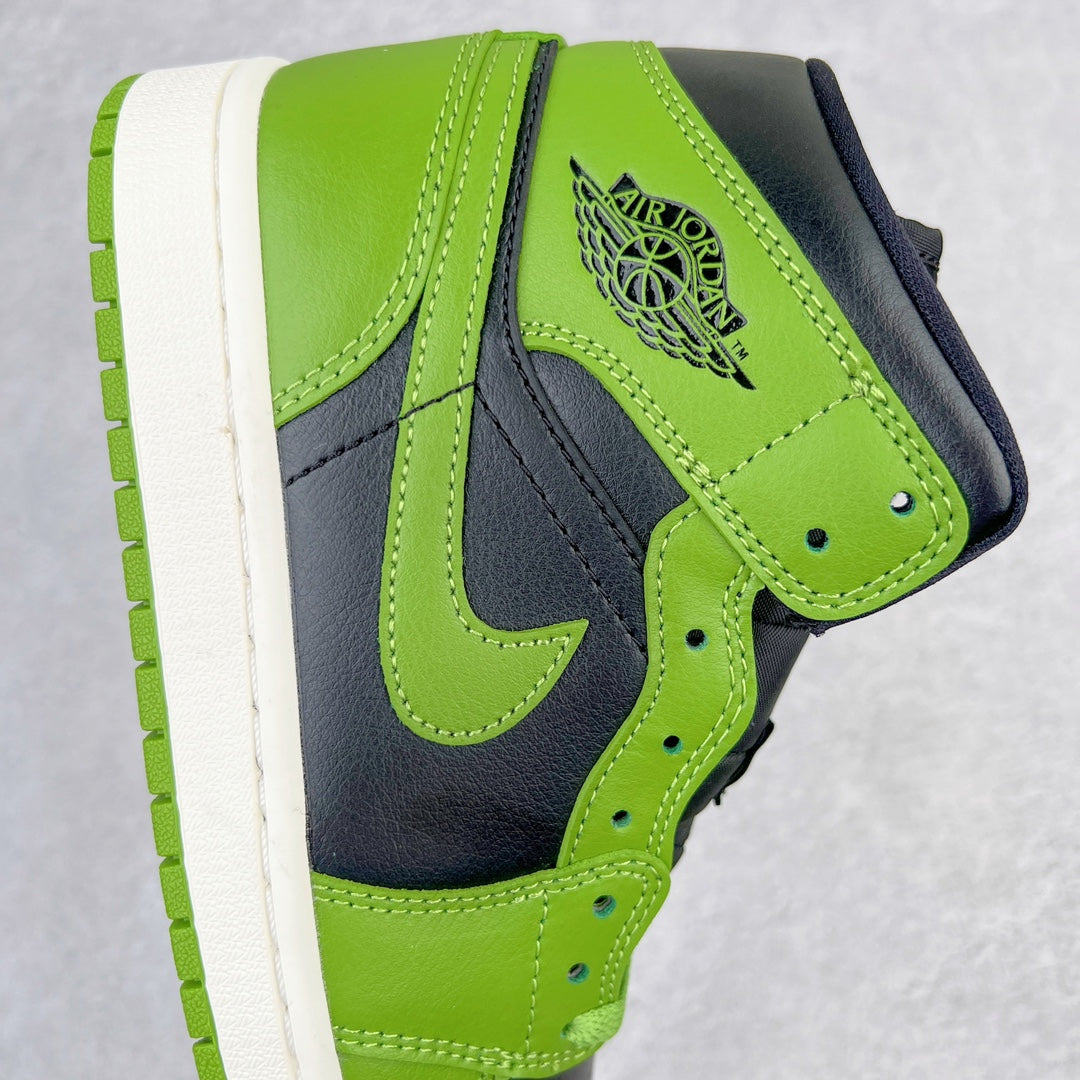 Air Jordan 1 Mid Green Black