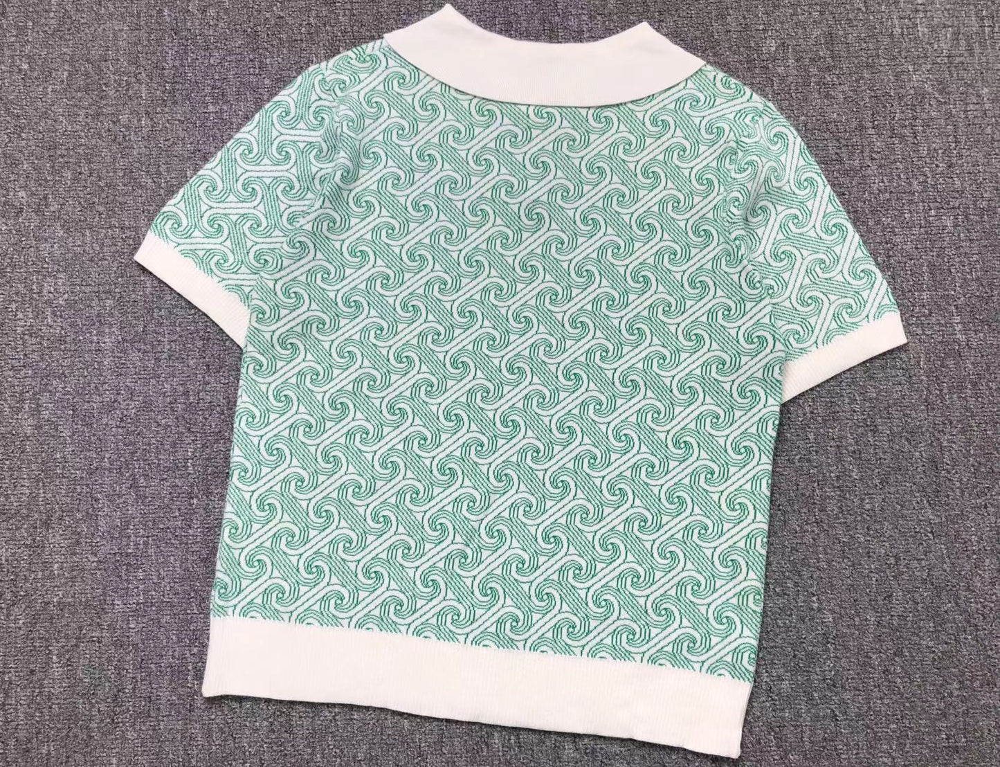 Polo de jacquard monogramado CASA BLANCA